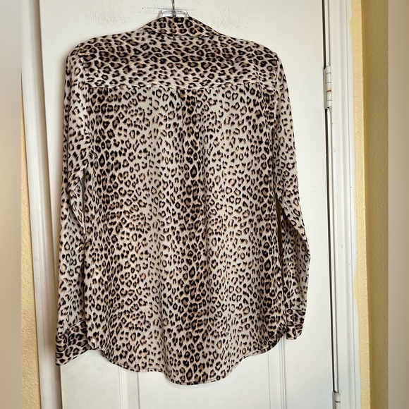 Equipment Animal Print Didina Long Sleeve Shirt Size S - Picture 8 of 14